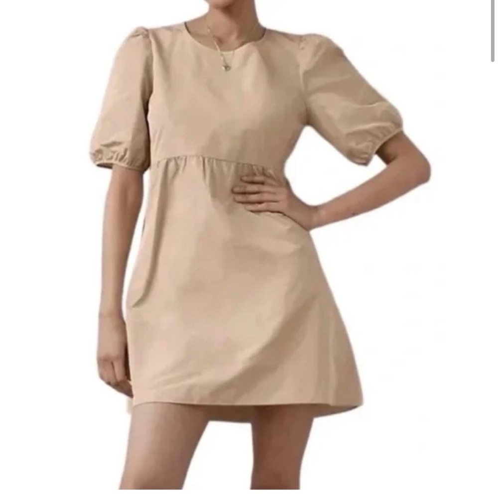 Aritzia Wilfred Babydoll Fantasy Dress Cream